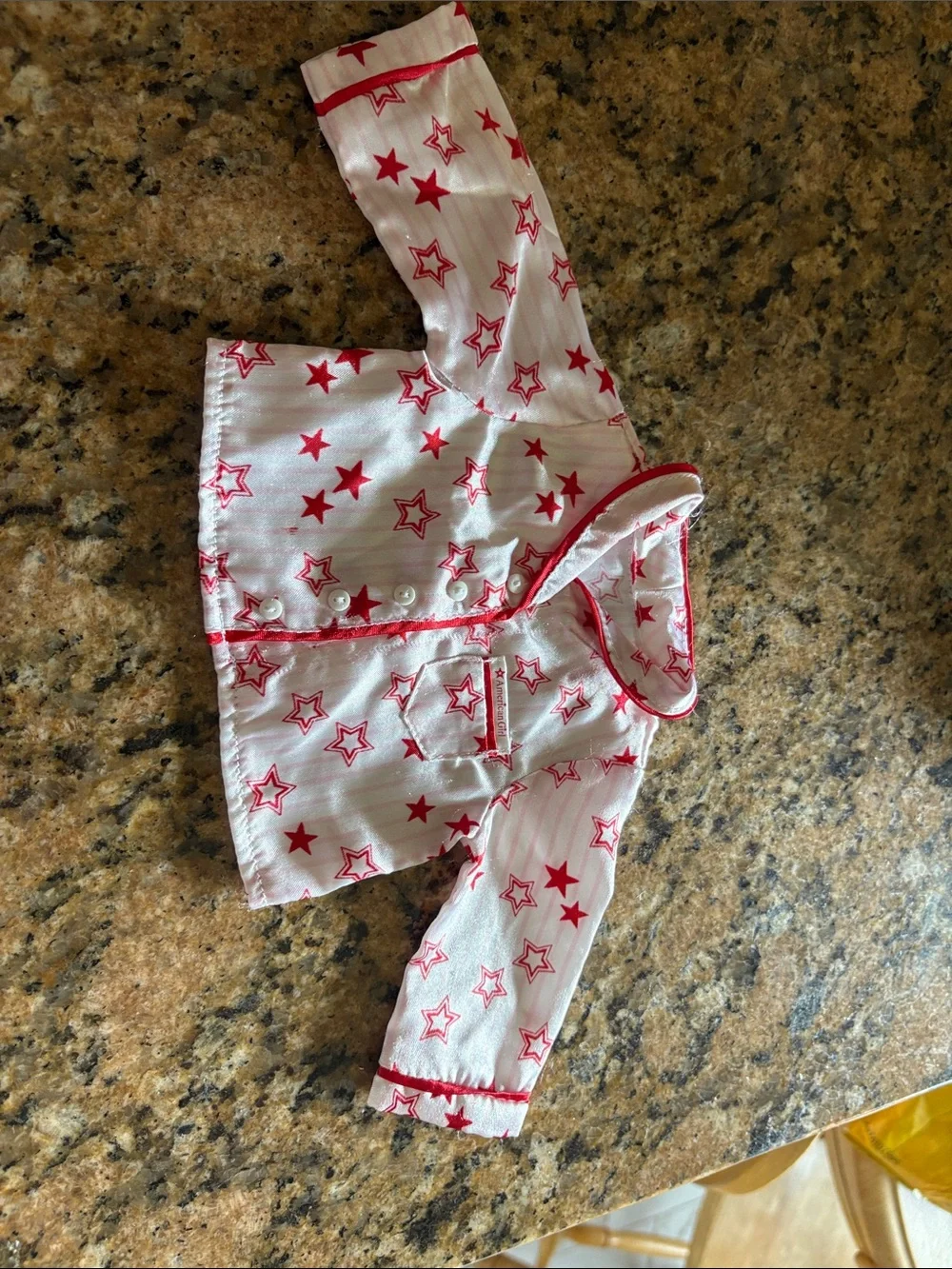 American Girl Red Star-Print Two-Piece Doll Pajama Set
